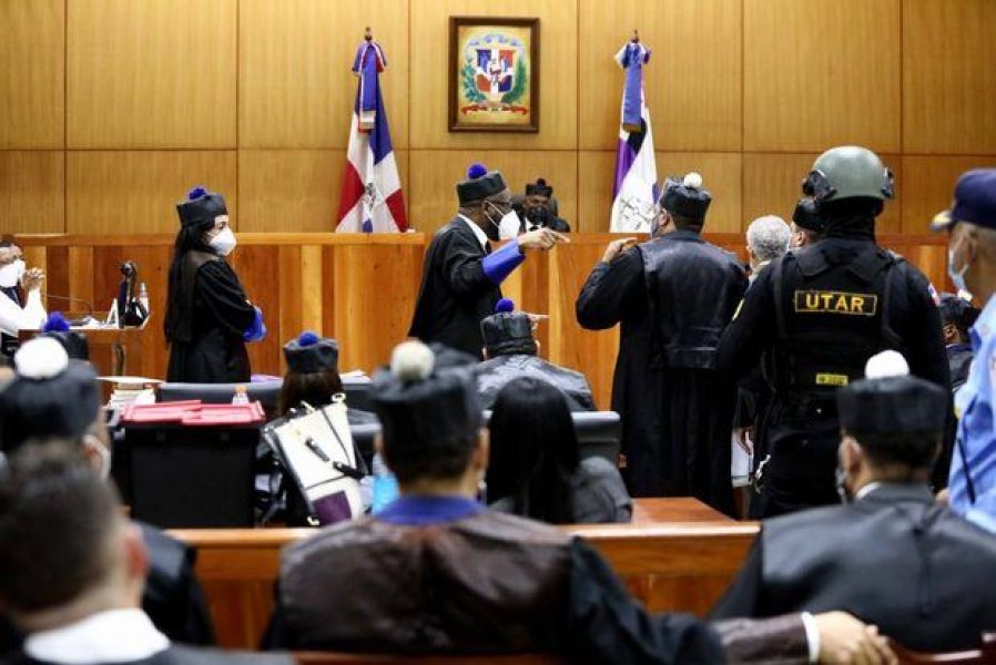 El tribunal conoce este lunes una objeción a un desistimiento del Ministerio Público. Foto: Diario Hispaniola