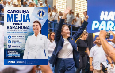 Carolina Mejía reafirma su candidatura presidencial en Barahona