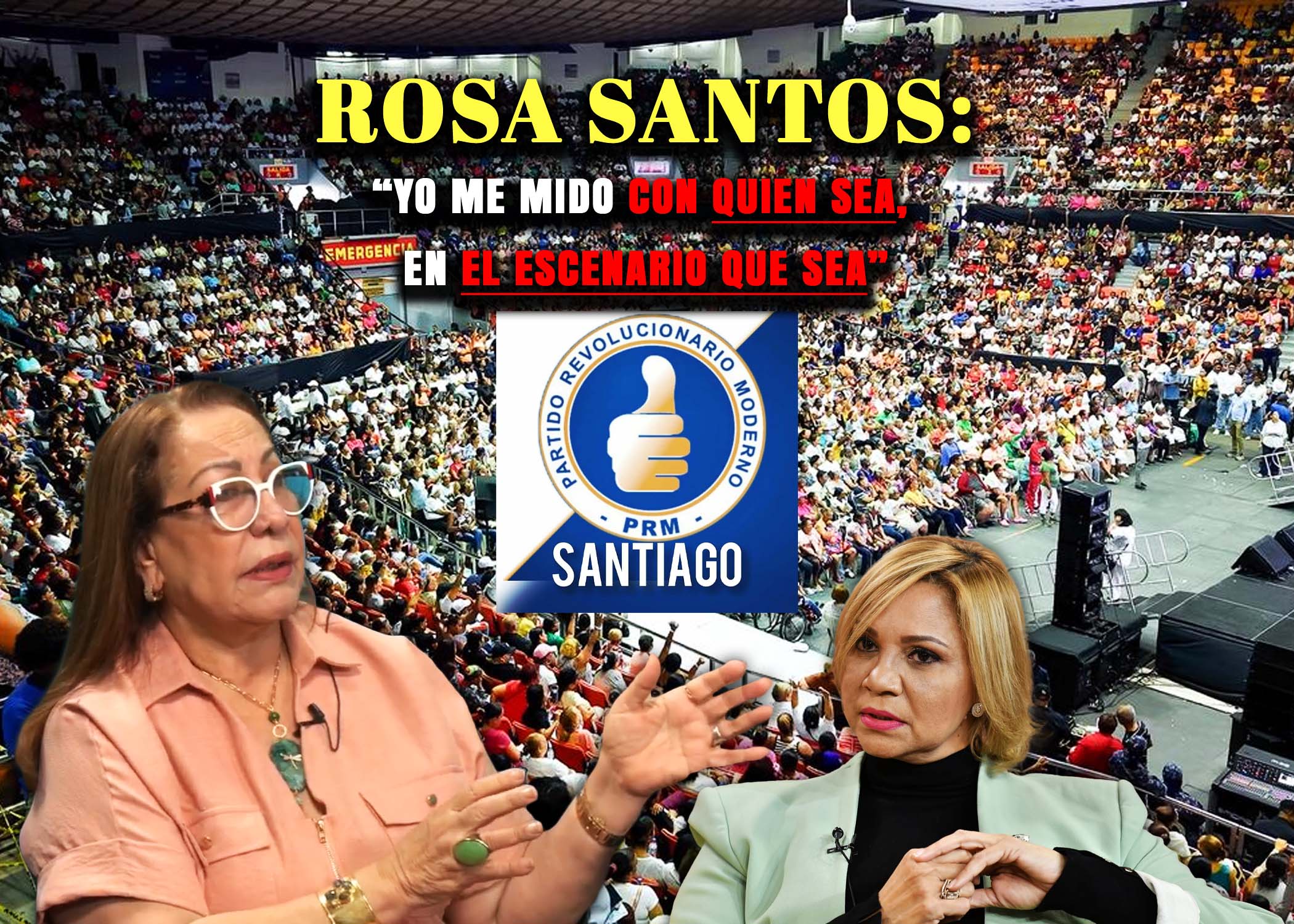 Rosa Santos responde a Soraya Suárez y destaca masiva actividad del PRM en Santiago