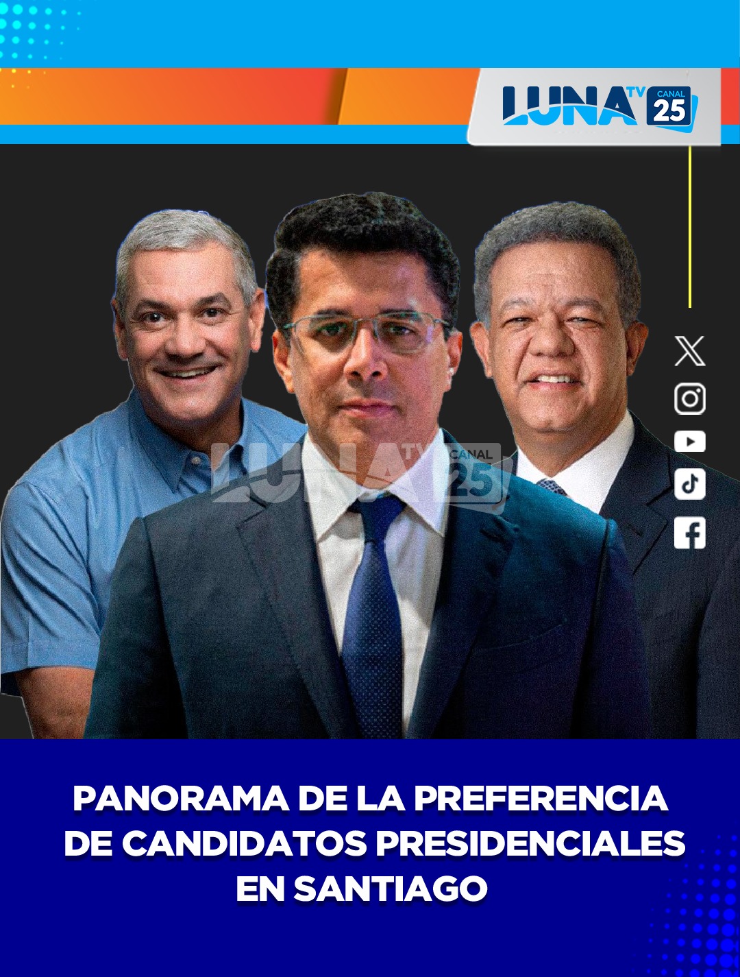 Panorama de la preferencia de candidatos presidenciales en Santiago