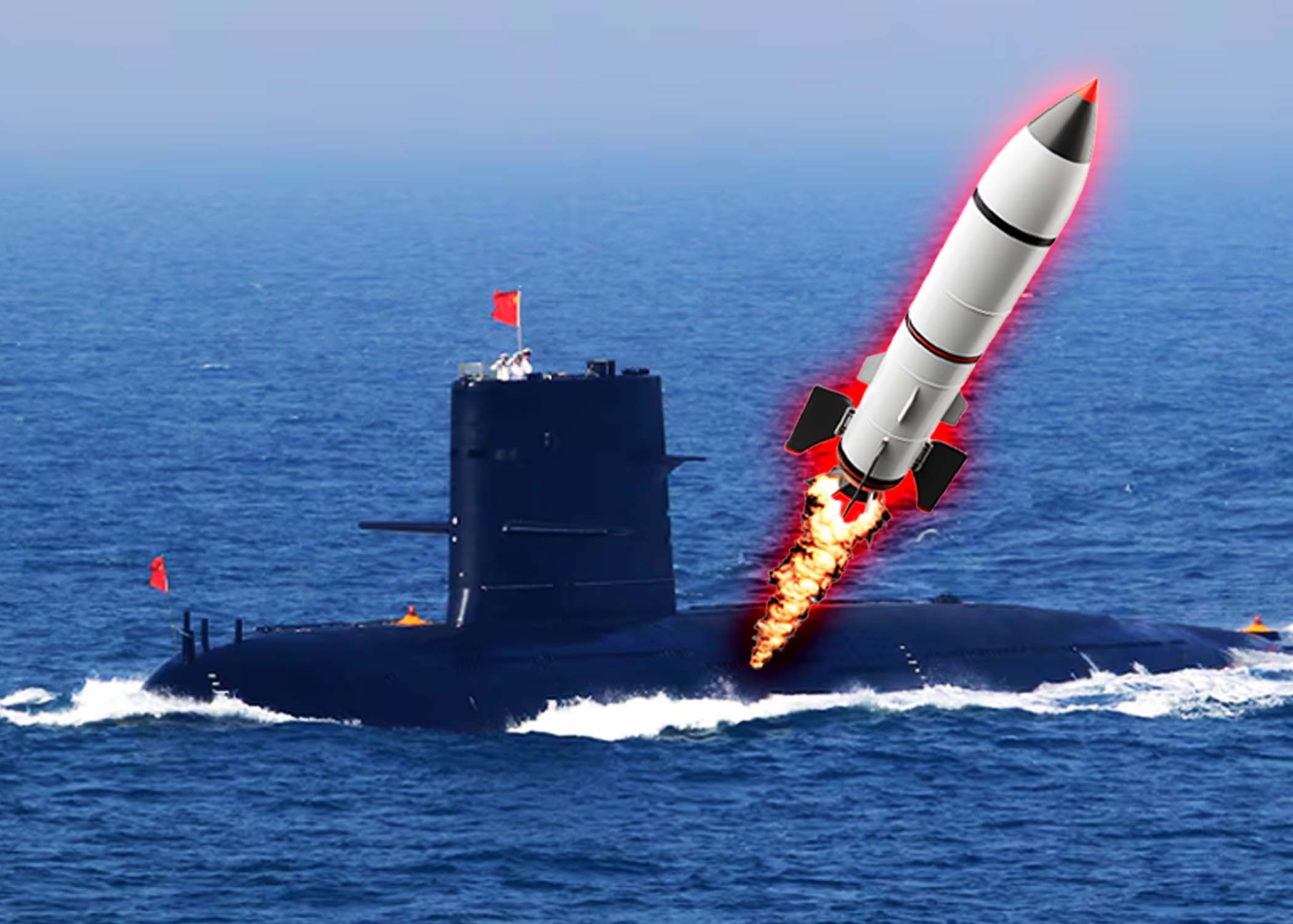 China lanza misil de  alto alcanze hacia el  océano Pacífico desde  un sumbmarino nuclear