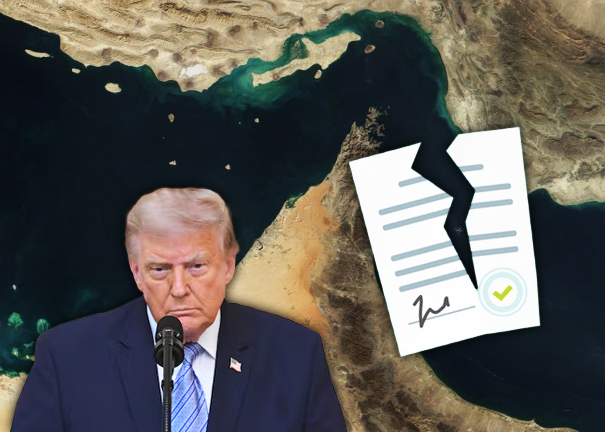 Trump descarta vía diplomática para abrir estrecho de Ormuz