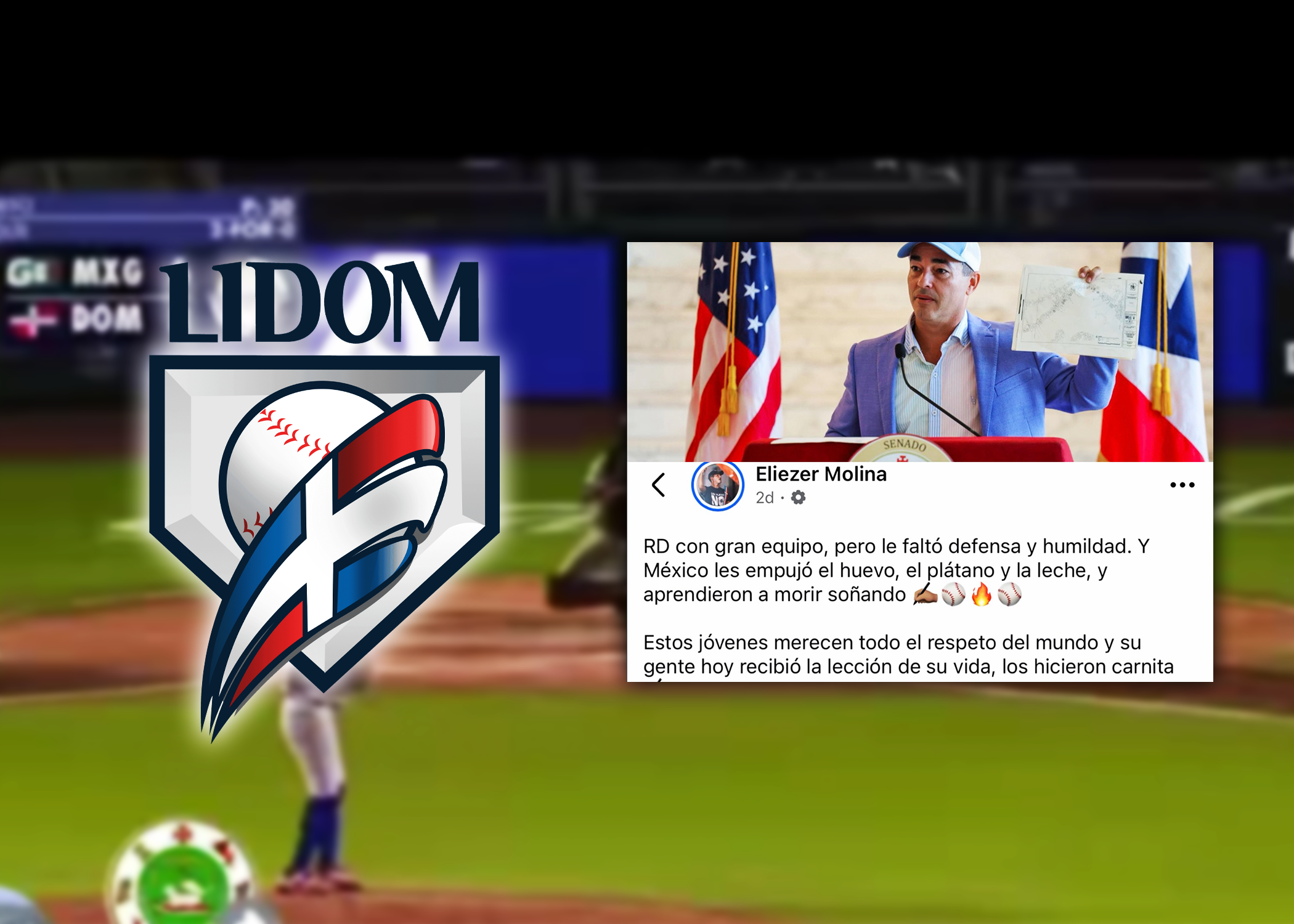 LIDOM responde a senador puertorriqueño tras polémicos comentarios sobre niños dominicanos