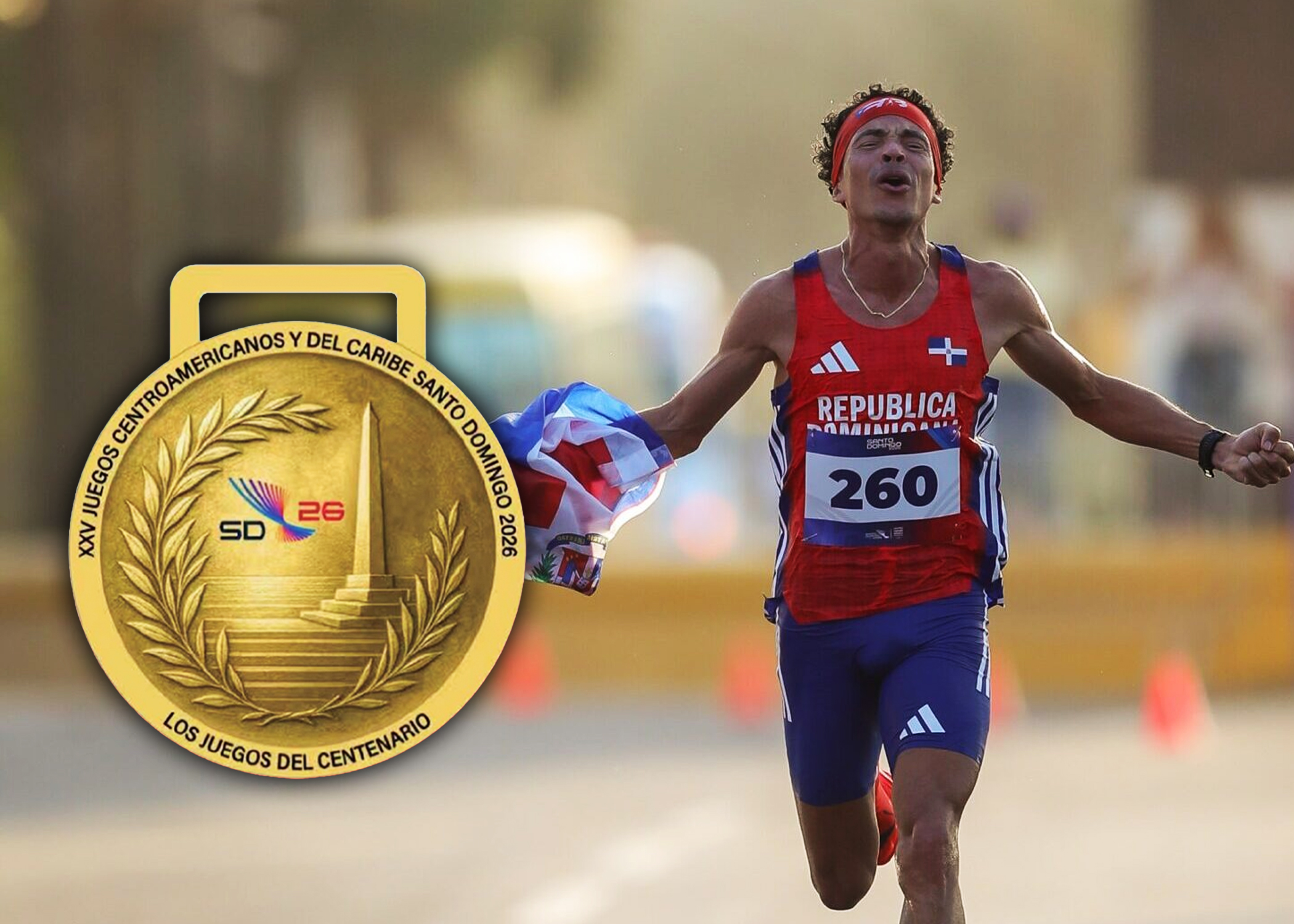 Álvaro Abreu conquista el oro y establece nuevo récord en la media maratón de Santo Domingo 2026