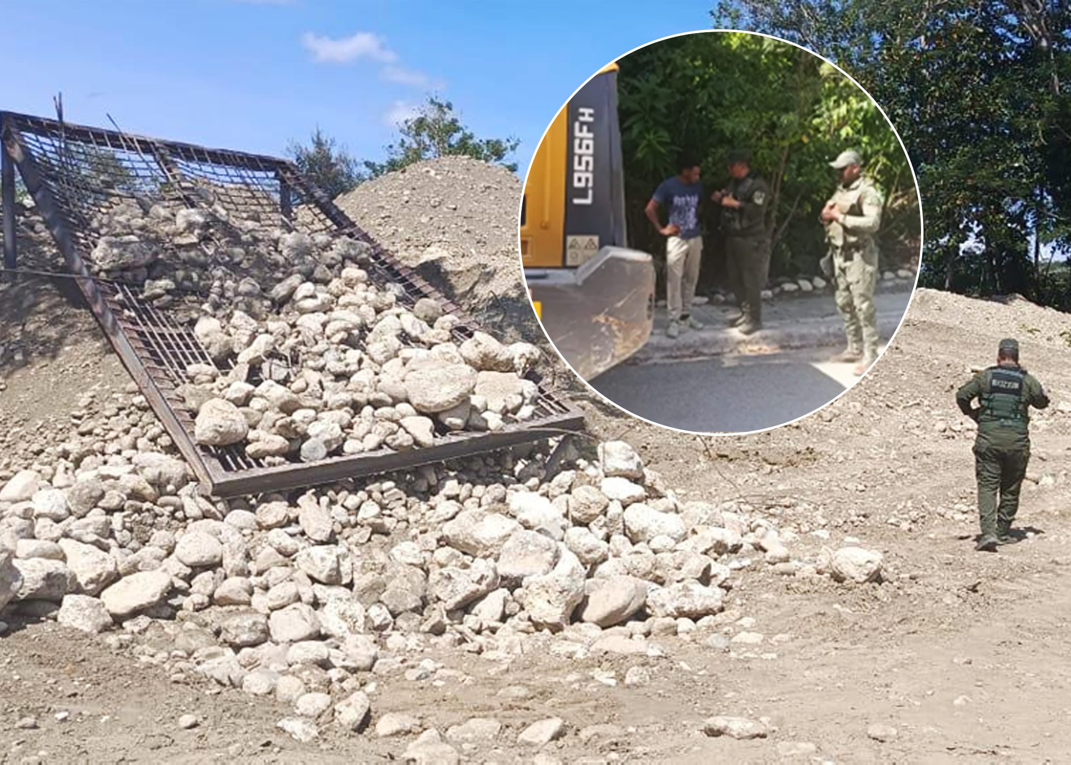 Medio Ambiente apresa a un hombre en Puerto Plata por extracción ilegal de materiales en río Camú
