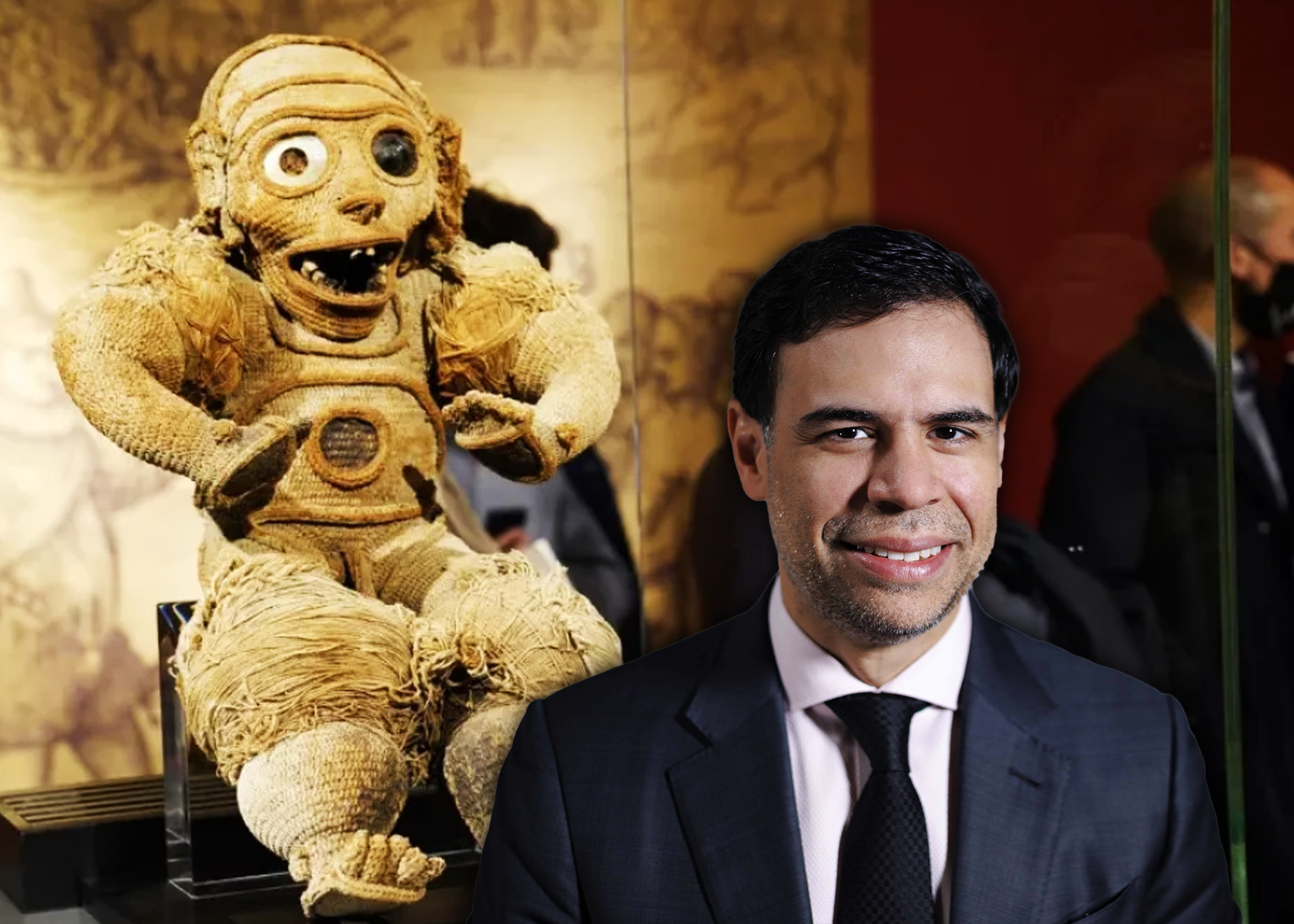 ministro de cultura explica por qué se ha retrasado tanto la entrega del Cemí de algodón,  una histórica pieza taína