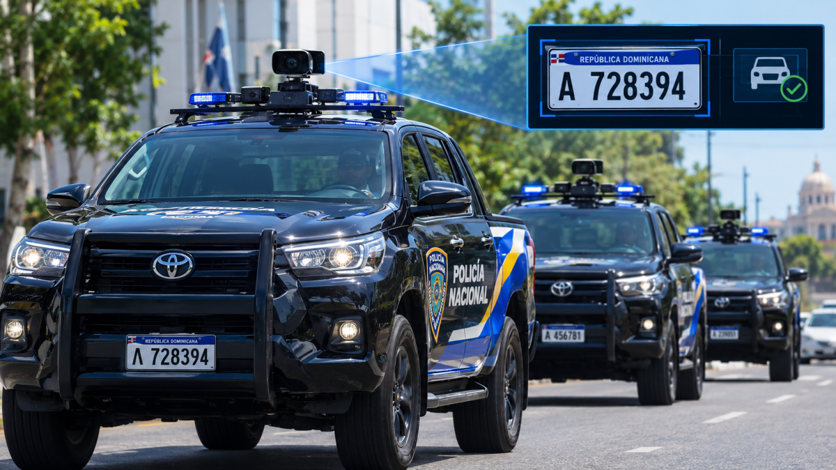 Policía Nacional incorpora 10 camionetas con sistema de lectura de placas en tiempo real