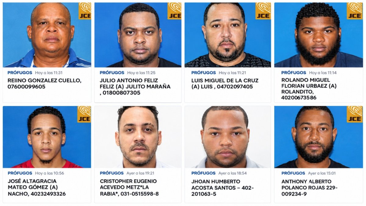Policía Nacional actualiza lista de los más buscados en República Dominicana