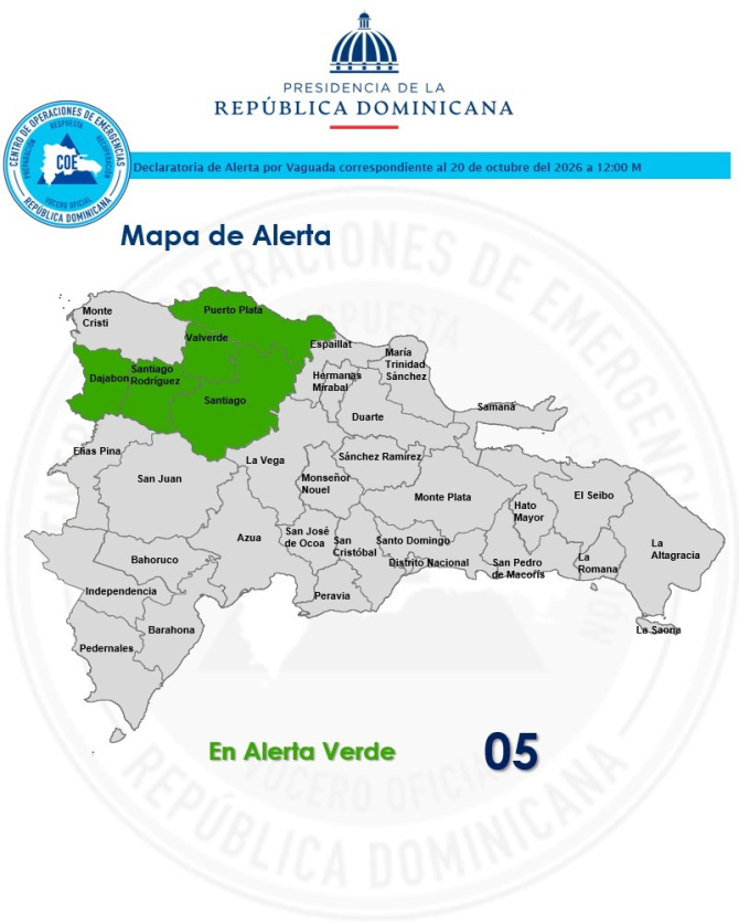 Indomet prevé aguaceros e inundaciones en el Cibao y la línea noroeste