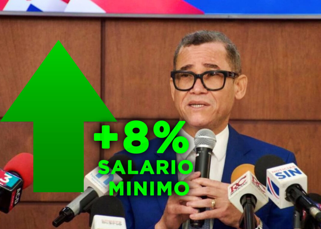 El ministerio de trabajo activa aumento de 8% al salario mínimo