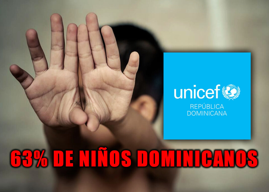 Unicef afirma que más del 63% de los niños dominicanos ha sufrido violencia en el hogar