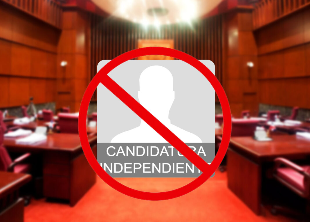 Senado aprueba en primera lectura proyecto que elimina la candidatura independiente de la Ley Electoral Senado aprueba en primera lectura proyecto que elimina la candidatura independiente de la Ley Electoral
